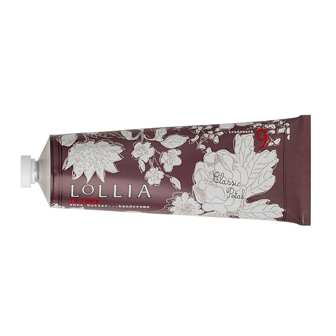 LOLLIA In Love Handcreme, 4 oz. – Classic Petal – Scented Hand Cream for Women, Moisturizing Hand Lotion for Dry Hands, Shea Butter & Cocoa Butter, Quick Absorbing Lotion