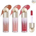 UCANBE 3PCS Liquid Blush Set – Dewy Cream Blush Makeup for Cheeks – Lightweight Long Lasting Blendable Buildable Formula for Natural Flush（Berry Smooch, Bronze Rose, Peach Pink）