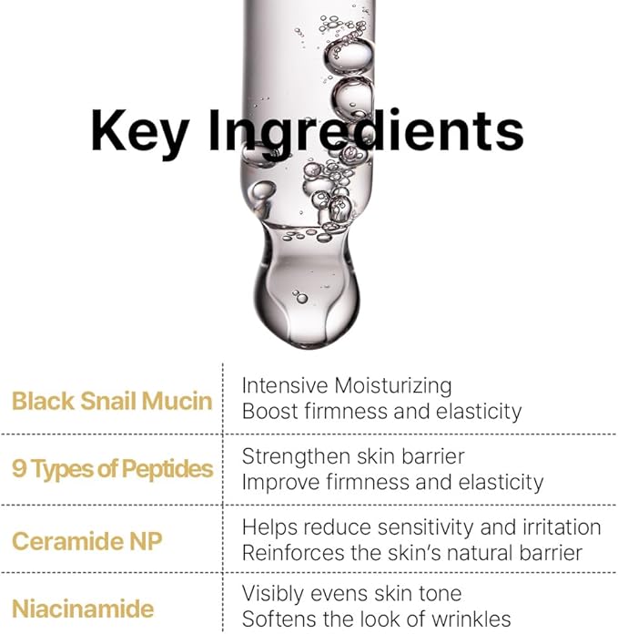 Farmstay Black Snail & Peptide 9 Perfect Toner, Snail Mucin Toner for Elastic & Glow Skin, Moisturizing & Anti-Aging, Smooths & Refine Skin Texutre, Korean Skin Care, for Women & Men, 4.05 Fl. Oz