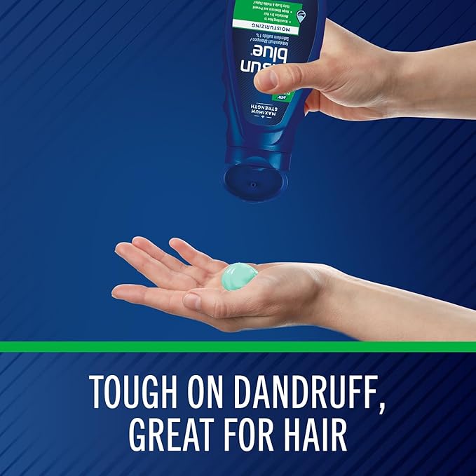 Selsun Blue Moisturizing Antidandruff Shampoo, Maximum Strength Scalp Treatment With Selenium Sulfide, 11 fl. oz.