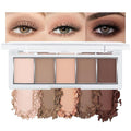 Matte Eyeshadow Palette, Nude Neutral Brown Eye Shadow, Beige Taupe Coffee Eyeshadow, Soft Blendable Natural Makeup, Long Lasting Waterproof Eyeshadow for Daily Office Smokey Look, Sombra de Ojos 01