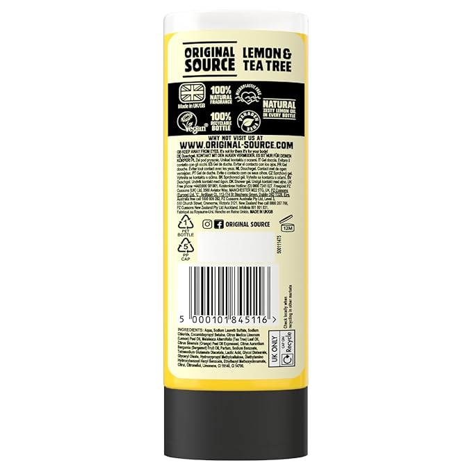 Original Source Lemon and Tea Tree Shower Gel, 250ml