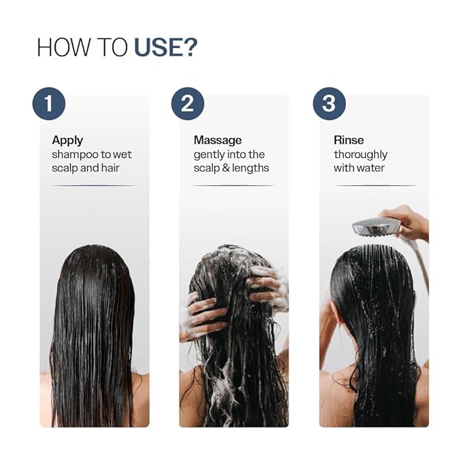 Bare Anatomy Anti-Hair Fall Shampoo | Provides 5x Hair Fall Control | pH 4.6 | Adenosine & Peptides | Strengthens Weak Roots & Reduces Breakage | Sulphate & Paraben Free | Unisex | 250ml
