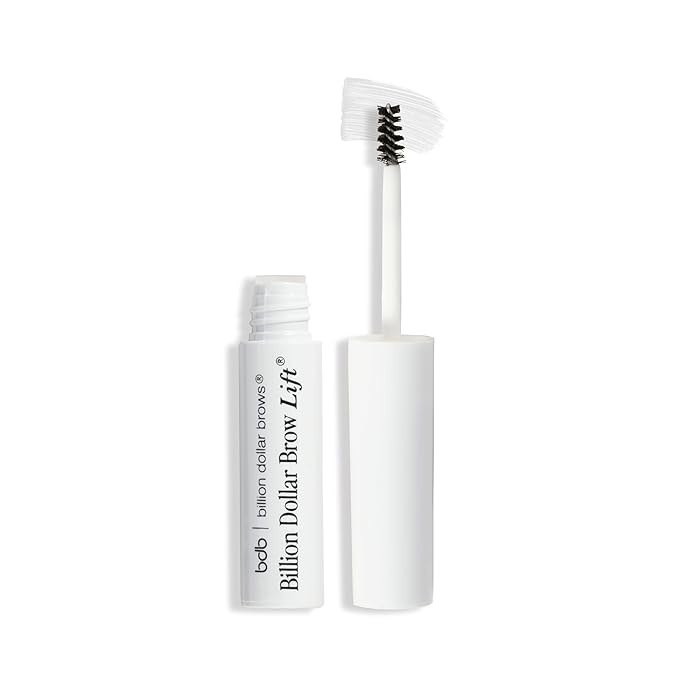 Billion Dollar Brow Lift - Clear Ultra-Hold Eyebrow Gel for Laminated Brow Look - Flake-Free Extreme Long-Wear Brow Glue and Sculpting Wax with Built-in Spoolie Brush - Vegan