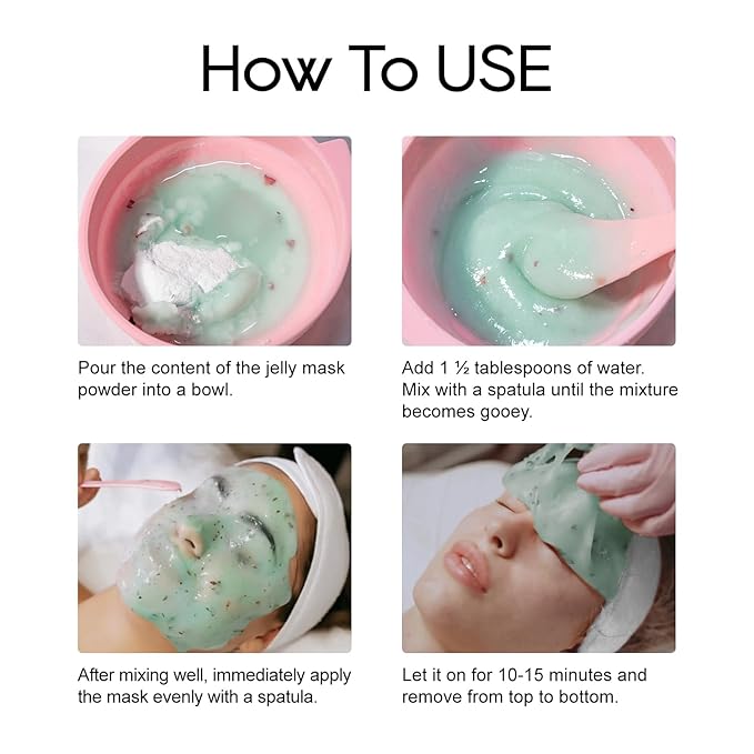 Coconut Jelly Masks For Facials Professional, Jelly Masks Powder For Facial Mask, Hydrojelly Jelly Gel Face Mask For Peel Off, Hydrating Mask for Face Skin Care Of Home Spa