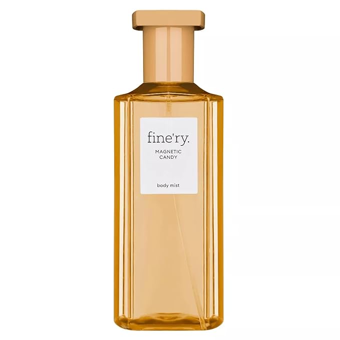 Fine'ry Citrus Gourmand Hair + Body Fragrance Mist Spray for Girls & Women - Magnetic Candy - Sugared Violet, Pink Pomelo & Cotton Candy, Long-Lasting, Vegan, Body Spray for Girls (5 Fl Oz)