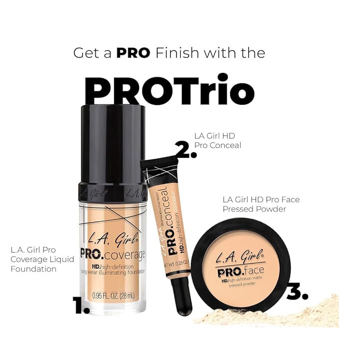 L.A. Girl HD Pro.Conceal, Almond GC979 (Pack of 2)