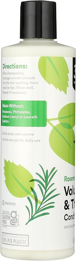 365 by Whole Foods Market, Volume & Thickness Conditioner with Rice Protein & Collagen, Rosemary Mint Scent, 16 Fl Oz