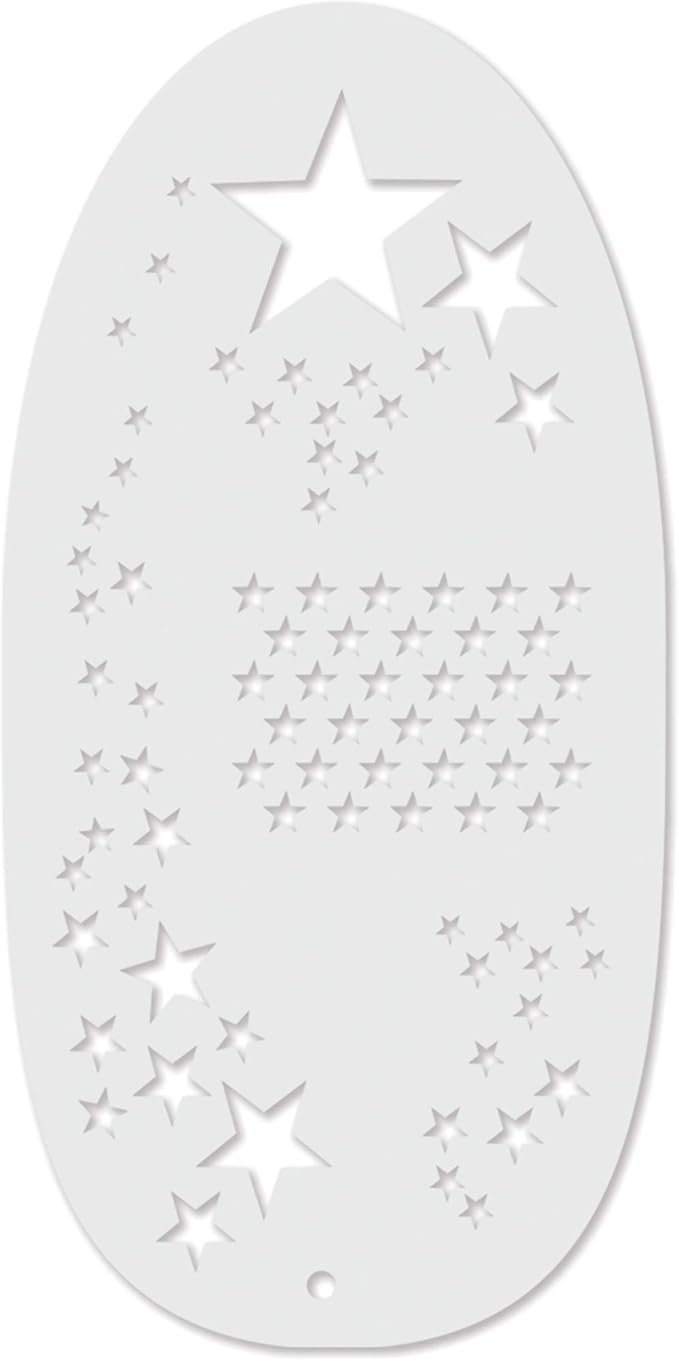 STENCIL1FX Star Witness Stencil Eye Makeup Stencil for Costumes, Dress Up, Halloween, Cosplay, Face Painting, Raves, Festivals, Parades, Parties
