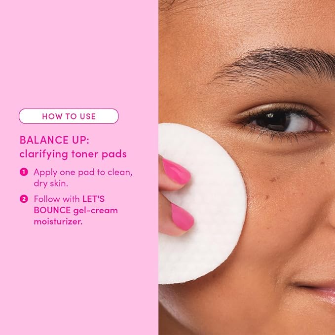 Evereden Toner Pads for Teens - Water-Based Face Toner Pads | Green Tea, Chamomile, White Tea | Oily and Pimple-Prone Skin, Clog-Free Pores, Clean and Vegan | for Teens and Tweens 10-12 and Beyond
