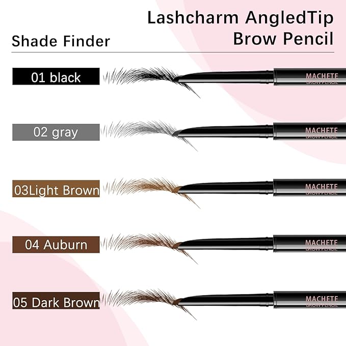 Eyebrow pencils for women,0.1mm Ultra-Fine brow pencils,Waterproof,with 2-in-1 Double-Ended Automatic Angled Precision Tip,Built In Spoolie Brush,Longwearing Eye Brow Makeup Pencils,04 Auburn