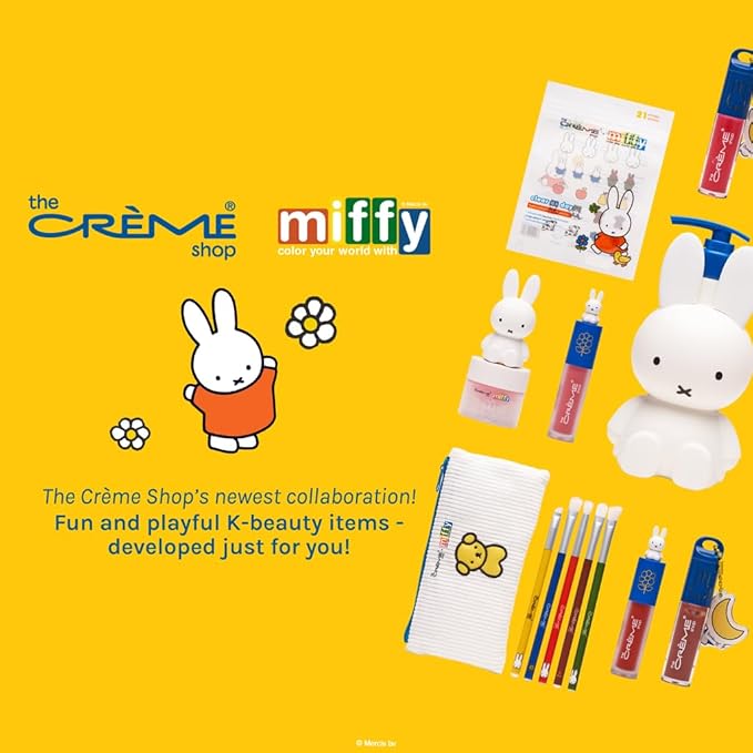 The Crme Shop Miffy Sweet Wonder Shower Gel, Body Wash with Hydrating and Nourishing Hyaluronic Acid and Vitamin C, Miffy Pump Bottle, Strawberries and Whipped Cream Scent, 340 mL