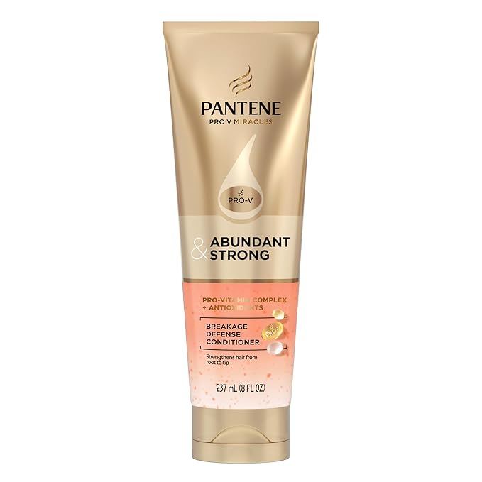 Pantene Abundant & Strong Conditioner, Strengthens Hair from Root to Tip, 8 oz