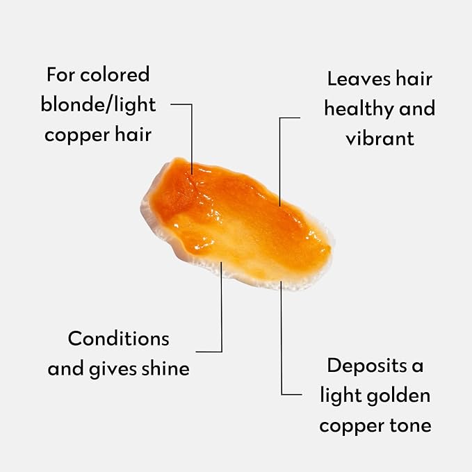 FOUR REASONS Color Mask, Apricot (27 Colors) – Hair Gloss & Color Depositing Conditioner – Semi Permanent Hair Toner for Color-Treated Hair Color For Women – Vegan & Cruelty-Free – 6.76 fl oz