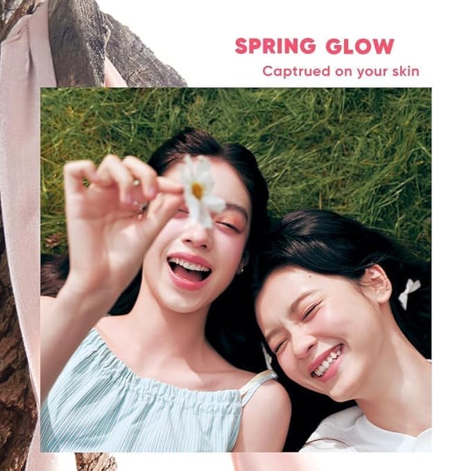 JUDYDOLL Glow Blush Balm,85% Essence-Infused,Hydrating, Buildable&Non-Patchy Cheek Color with Puff,Dewy Finish,Lightweight Blush for Cheeks, Cool Toned Blush (03 Spring Nap)