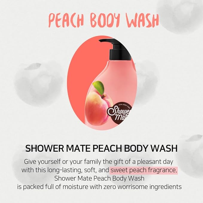 SHOWERMATE Natural Body Wash 42.3 fl oz, 1.2 kg (Peach)