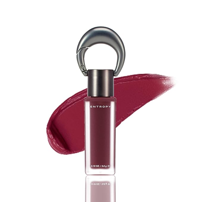 ENTROPY Makeup Matte Lip Tint – Soft Blur Line/Lightweight Velvet Matte Lip Tint, Soft Focus Finish, Natural MLBB Color, Long Lasting Lip Color - Rhodia Gem (Deep Rosy Plum) | soft blur lip tint, velvet matte finish, lightweight lip tint