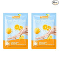 Magik Foot Peeling Mask Baby Soft Cracked Heels Remove Dead Skin Calluses (Lemon, 4 Pairs)