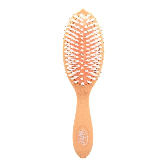Wet Brush Go Green Coconut Oil Infused Detangling Hair Brush - Pain-Free Ultra-Soft Detangler Bristles Glide Through Tangles with Ease - Protects Against Split Ends (Pack of 2)