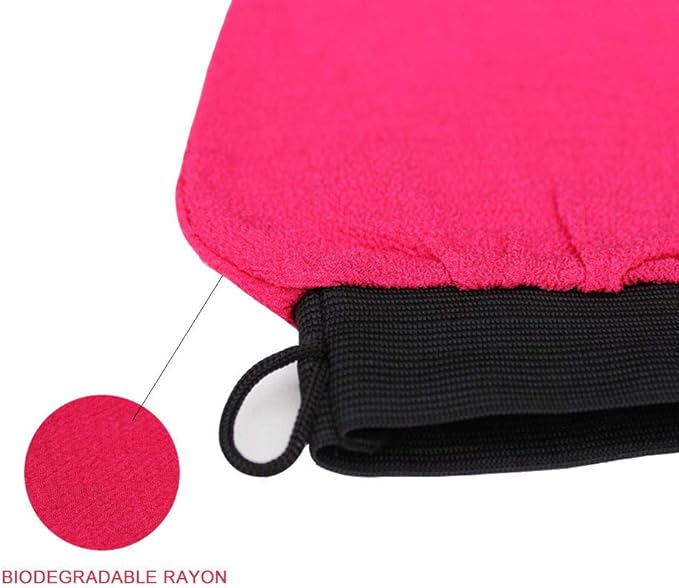 4 Pack Body Deep Exfoliating Hammam Gloves, Body Scrub Glove Dead Skin Remove Bath Body Mitt with Hanging Loop