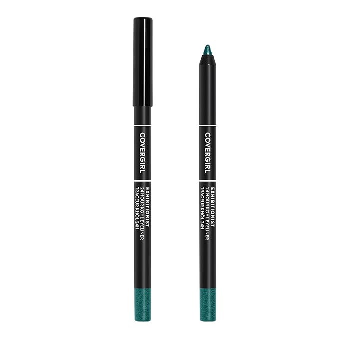 COVERGIRL Exhibitionist 24-Hour Kohl Eyeliner, Emerald Metallic, 0.04 oz