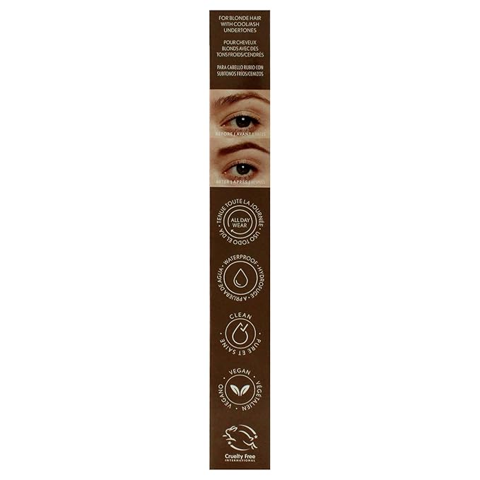 Covergirl Clean Fresh Brow Filler Pomade, 200 Blonde, Eyebrow Pencil, Ultra-Precise Tip, Creamy Formula, Highly Pigmented, Soft Matte Finish, Vegan Formula, 0.007oz