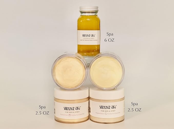 SHIMMER CHEF Daily Shimmer Set | Grapefruit Glacé, Bergamot Beurre Balm & Apple Cider Mignonette Serum | Citrus Infusion With Aloe & Exotic Butters | Hydrates & Restores For Radiance & Inner Vitality