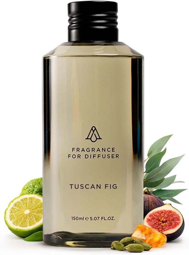 AromaPlan Hotel Scent Diffuser Oil Tuscan Fig 5 Fl Oz (148ml) –Luxury Hotel & Home Fragrance Oil - Non Toxic - Made in USA - Bigger Bottle, Bolder Aroma & Longer Lasting