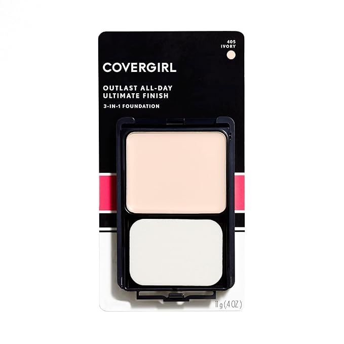 COVERGIRL Outlast All-Day Ultimate Finish Foundation, Ivory, 0.4 Ounce (Pack of 1)