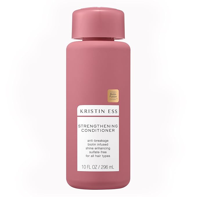Kristin Ess Biotin Deep Conditioner - Promotes Healthy Hair Growth - Strengthen + Repair Dry Damaged Hair - Prevent Hair Breakage with Fortifying Amino Acids - Vegan, Sulfate Free, Color Safe 10oz