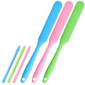 6Pcs Silicone Wax Stick, Silicone Stirring Stick Non-Stick Wax Spatulas Set, Reusable Hard Scraper Applicator, Spatula Hair Removal Sticks for Beauty Cosmetics Home Salon Body Use