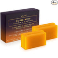 VALITIC Kojic Acid Vitamin C and Retinol Soap Bars with Turmeric for Dark Spot - Original Japanese Complex Infused with Collagen, Hyaluronic Acid, and Vitamin E (4 Pack)