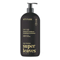 ATTITUDE Men's Shampoo and Conditioner 2-in-1, Volumizing for Thin Hair, With Rosemary and Rice Protein, 97% Natural Origin Ingredients, EWG Verified, Amber & Citrus, 32 Fl Oz