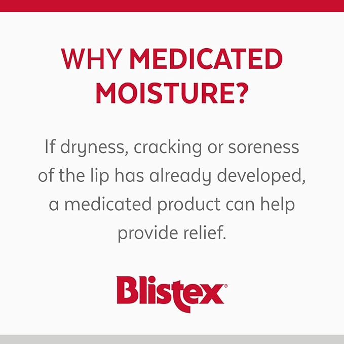 Blistex Medicated Lip Balm, 0.15 Ounce, Prevent Dryness & Chapping, SPF 15 Sun Protection, Seals in Moisture, Hydrating Lip Balm, Easy Glide Formula for Full Coverage, 3 Count, (Pack of 2)