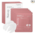 Novoy 7 Pairs Bio-Collagen Real Deep Eye Patches - 6-in-1 Retinol Overnight Eye Patches for Dark Circles, Puffiness & Wrinkles | 2% Caffeine+Hyaluronic+Niacinamide, Korean Popular Eye Mask - ROSE