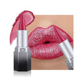 evpct Rose Red Shimmery Metallic Lip Liner and Lipstick Combo, Cone Tip Lip Crayon for Women Long Lasting Waterproof, Shinny Hydrating Lipstick Makeup, Glitter Lips Liner Pencil for Shimmery Shade