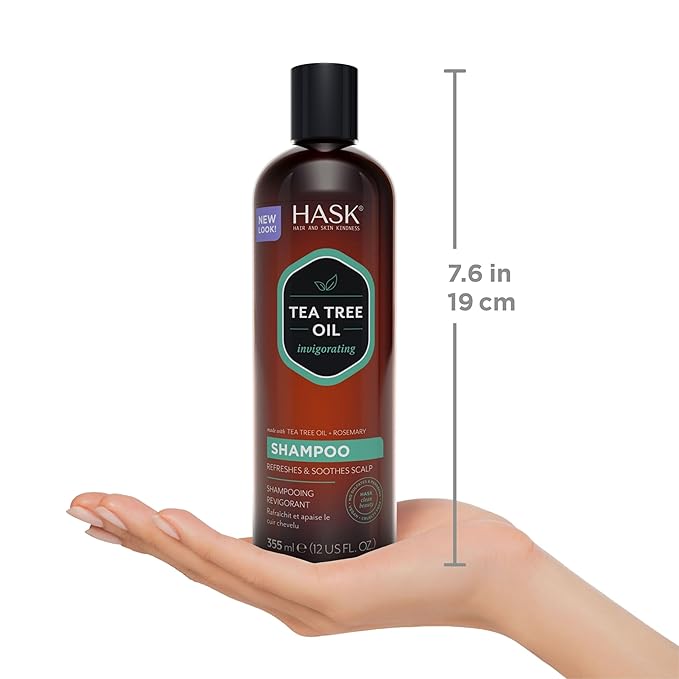 HASK Tea Tree & Rosemary Oil Scalp Care Shampoo - 12 fl oz
