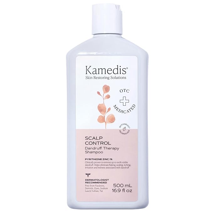 KAMEDIS Scalp Savior – Itchy Dry Scalp Treatment & Seborrheic Dermatitis Relief. Anti Dandruff Shampoo Clinically Formulated With Zinc Pyrithione & Salicylic Acid. Gentle SLS Free Formula. 16.9 Fl Oz