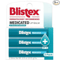 Blistex Medicated Lip Balm, 0.15 Ounce, 3 Count (Pack of 1) Prevent Dryness & Chapping, SPF 15 Sun Protection, Seals in Moisture, Hydrating Lip Balm, Easy Glide Formula for Full Coverage