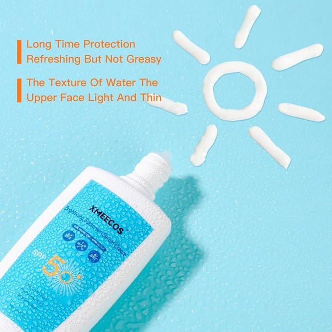 Broad-Spectrum SPF 50 Sunscreen – High-Protection, Hydrating Formula Ceramide & Collagen-Infused Water-Resistant & Non-Greasy Lightweight Travel Size for On-the-Go Skincare
