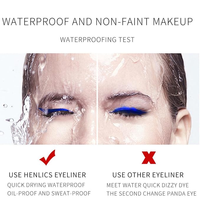 liquid eyeliner waterproof eyeliner Pigmented smudge proof eye liner liquid liner Green