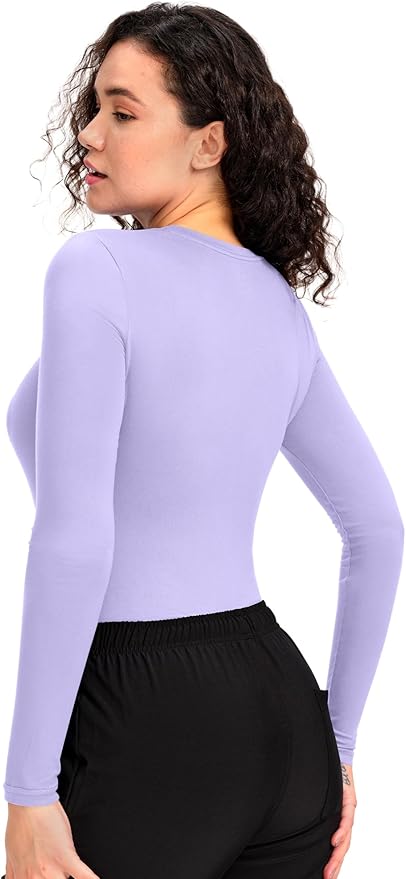 COZYFIT Scrub Undershirts Long Sleeve Women - Underscrub Comfort Tee