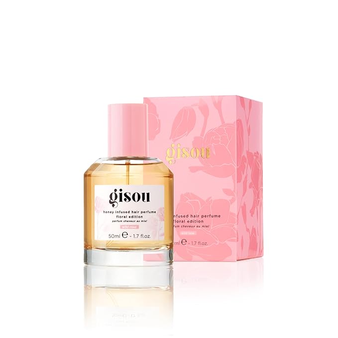 Gisou Honey Infused Hair Perfume – Long-Lasting Hair Fragrance with Mirsalehi Honey & Argan Oil, Wild Rose, 1.7 Fl Oz