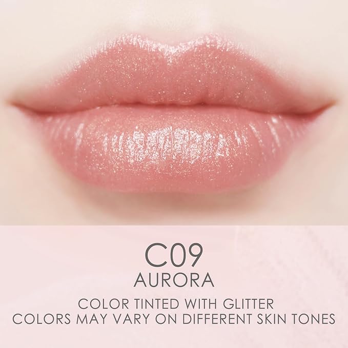 CATKIN Lip Balm Color Tinted Shimmer Lipstick Ultra Hydrating Lip Moistrurizer Lip Care with Vitamin E Nourishing For Cracked & Dry Lips 0.12 oz 2pcs (C09+C20)