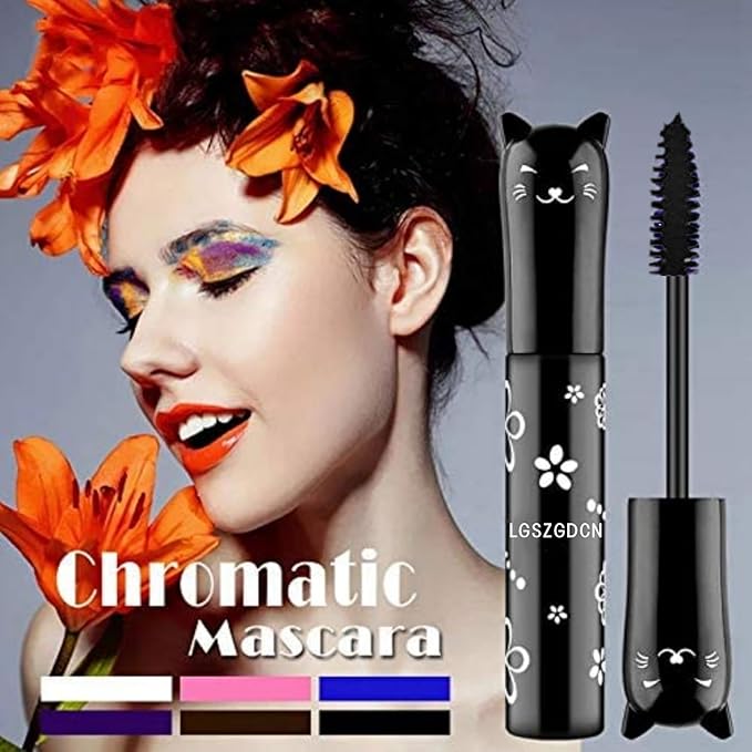 blue Colors Lashes Mascara Eyes Makeup Waterproof Fast Dry Eyelashes Curling Lengthening Lengthening, Lifting, Curling (blue 2 PCS)
