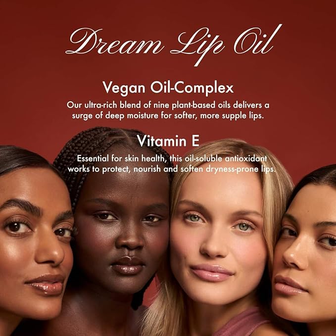 Summer Fridays Dream Lip Oil - Hydrating Tinted Lip Gloss Oil - Non-Sticky Formula with Skincare Benefits for Long-Lasting Softness + Shine - Effortless Beauty Gifts - Warm Beige (0.15 Oz)