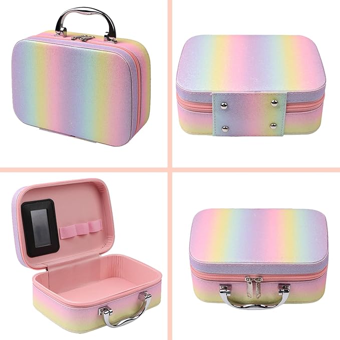 MTDXILTAI makeup sets for women,Professional Makeup Kit with Eyeshadow Palette,Brushes Set, Foundation, Lip Gloss, Travel Bag, Complete Beauty Set (Colorful bag)