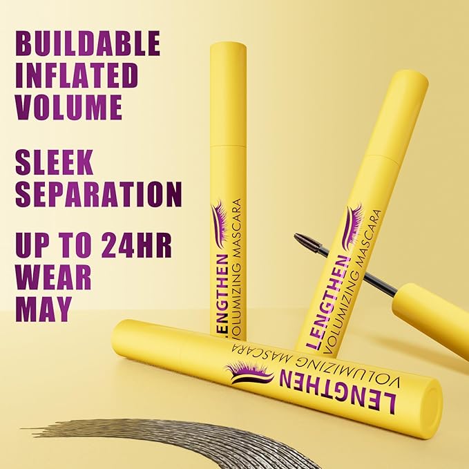 Colossal Bubble Mascara - Air Volume & Curl Formula for Lashes, Clump-Proof & Long-Lasting, Enhances Natural Look with Curl Boost Lash (#02 Brwon)