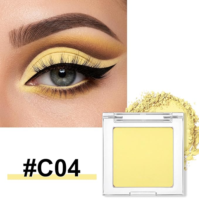Erinde Matte Eyeshadow Palette Makeup, Neutral Single Eye Shadow Powder