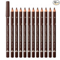 12 PCS Brown Eyeliner Pencils,Professional Long Lasting Waterproof Makeup Pencils,Highly Pigmented Inner Corner Eye Highlighter Eyeliner Pencil Eye Liner Pen Sets for Women